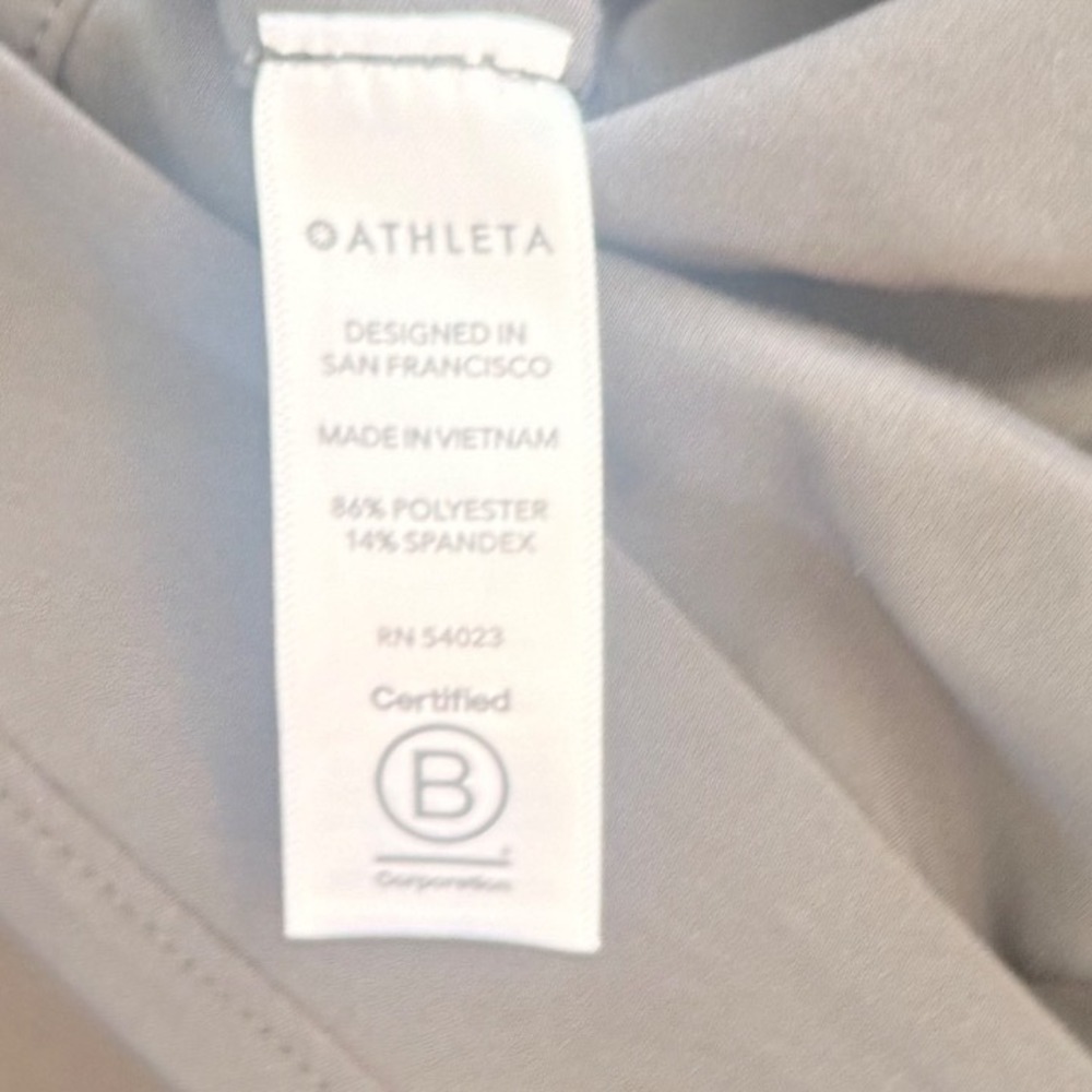 Athleta Womens Gray Sleeveless Surplice V-Neck Drawstring Waist Romper Size S - Picture 3 of 4